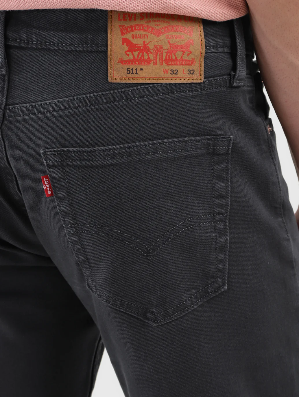 Men's 511 Black Slim Fit Mid Rise Jeans - Image 7
