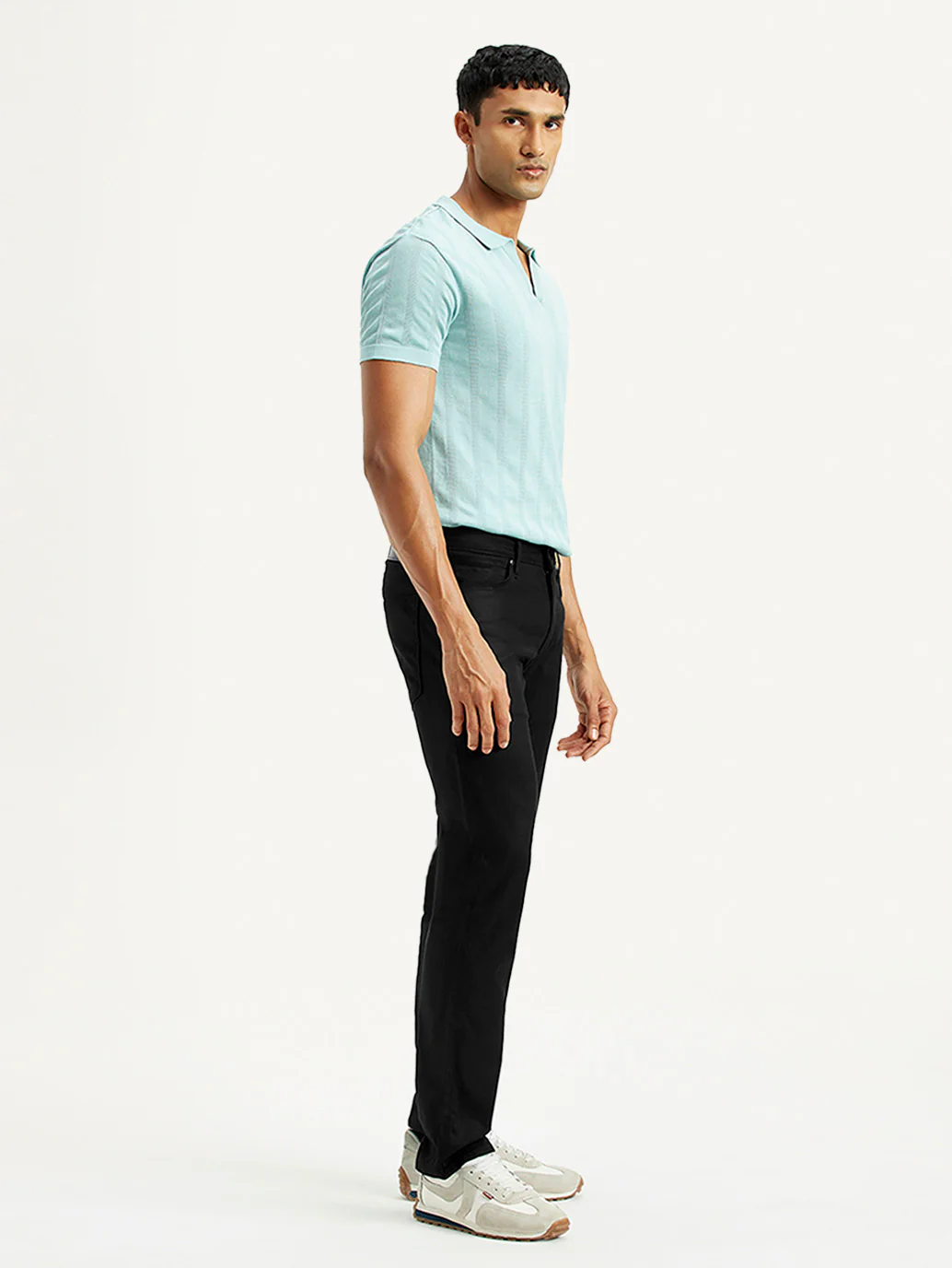 Men's Redloop 511 Black Slim Fit Mid Rise Jeans - Image 7