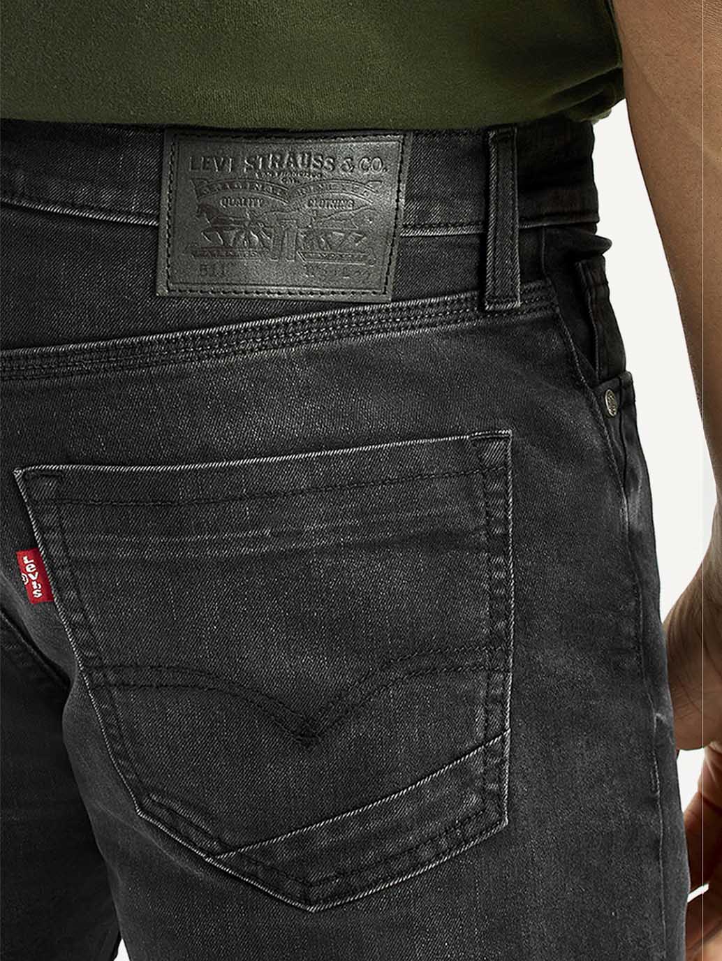 Men's 511 Black Slim Fit Mid Rise Jeans - Image 5
