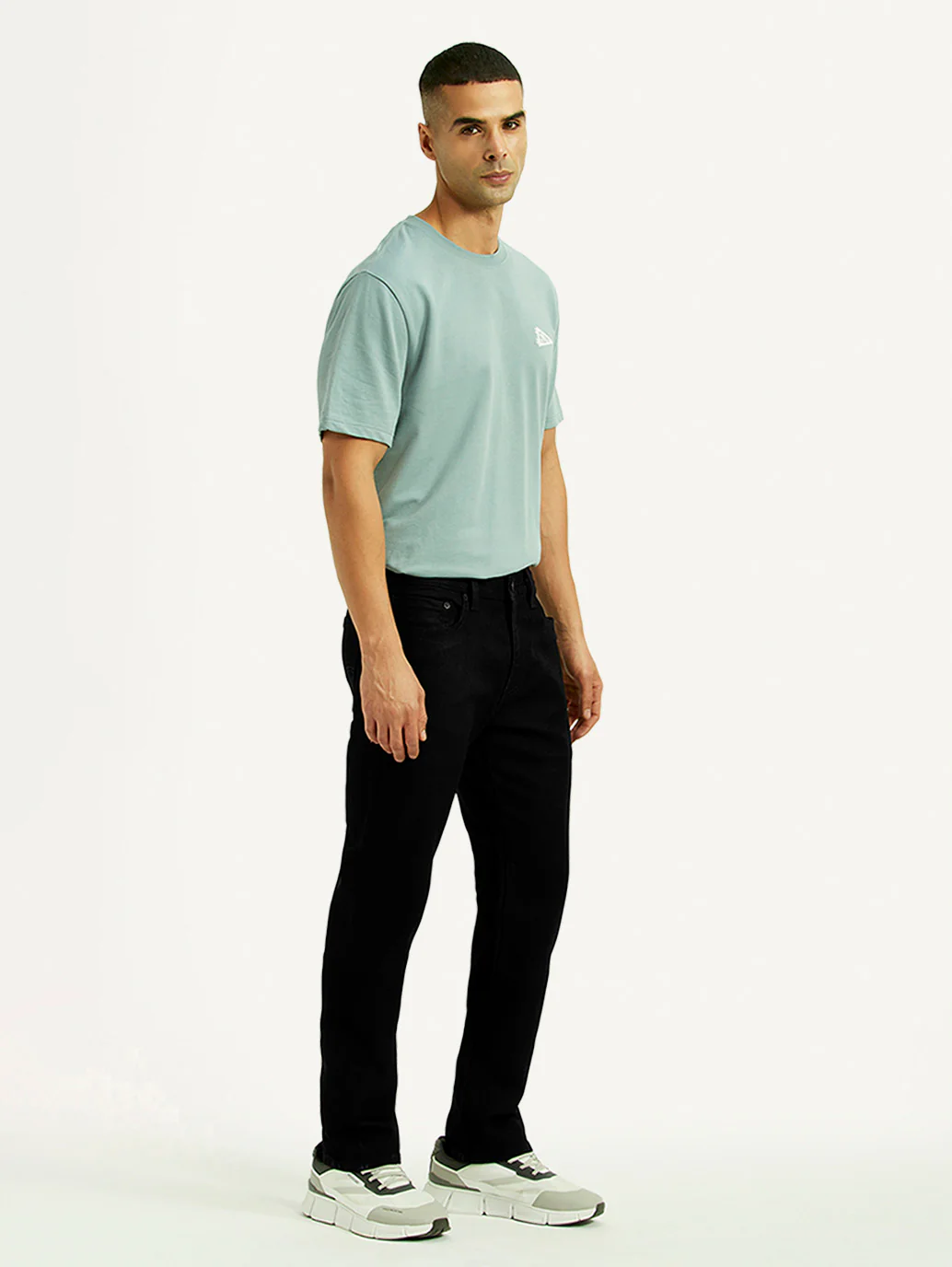 Men's Redloop 511 Black Slim Fit Mid Rise Linen Jeans - Image 5