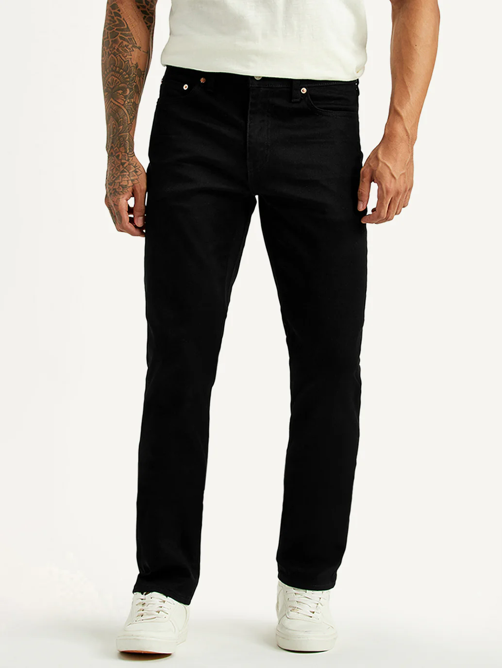 Men's 511 Black Slim Fit Mid Rise Jeans - Image 3