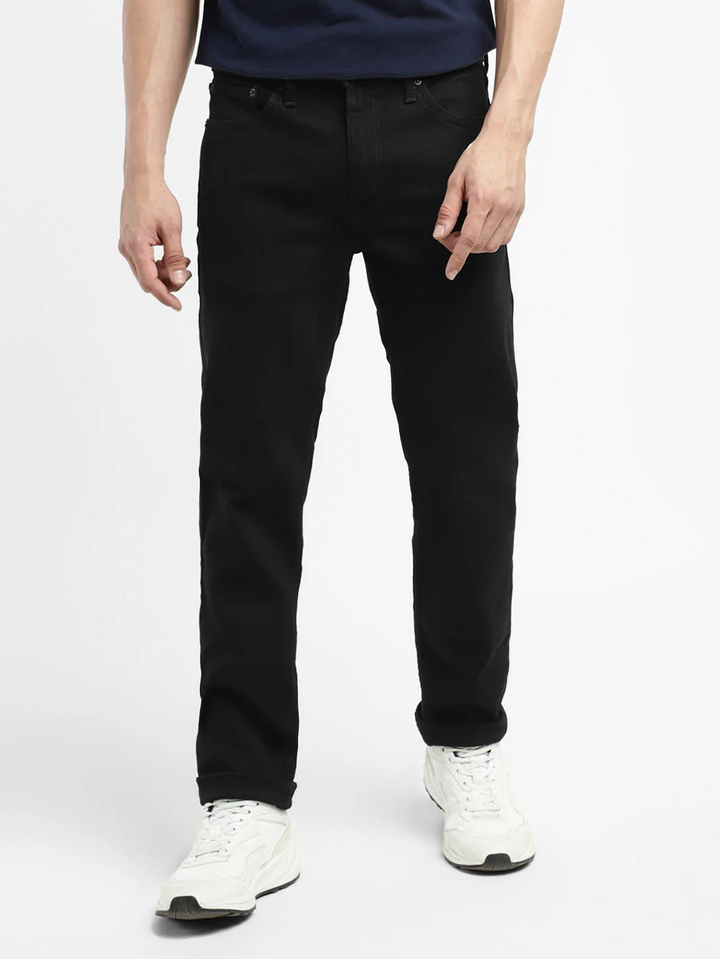 Men's 511 Black Slim Fit Mid Rise Jeans - Image 2