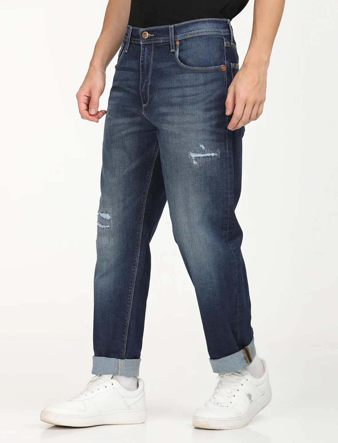Men's 511 Blue Slim Fit Mid Rise Jeans - Image 2