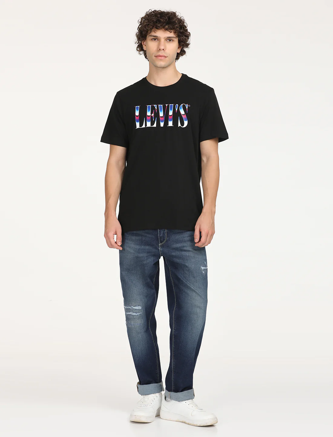 Men's 511 Blue Slim Fit Mid Rise Jeans - Image 8