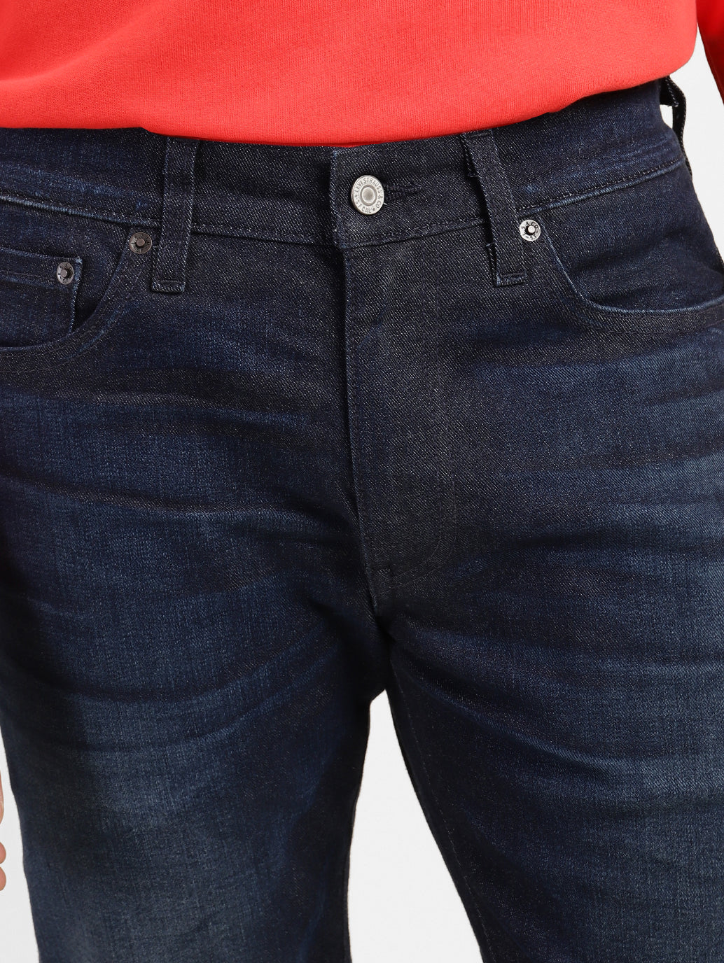 Men's 511 Blue Slim Fit Mid Rise Jeans - Image 6