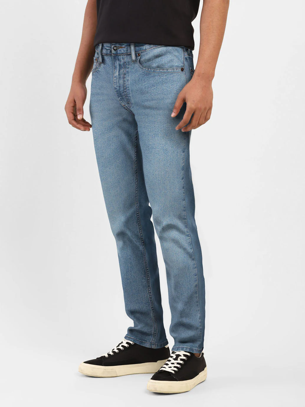 Men's 511 Blue Slim Fit Mid Rise Jeans - Image 13