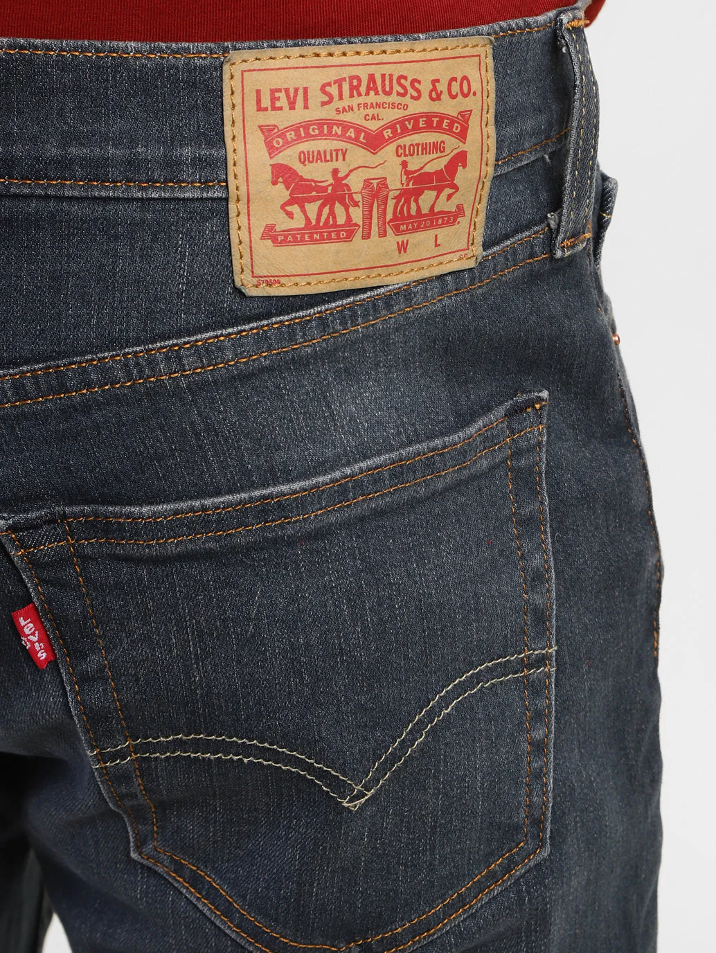Men's 511 Blue Slim Fit Mid Rise Jeans - Image 8
