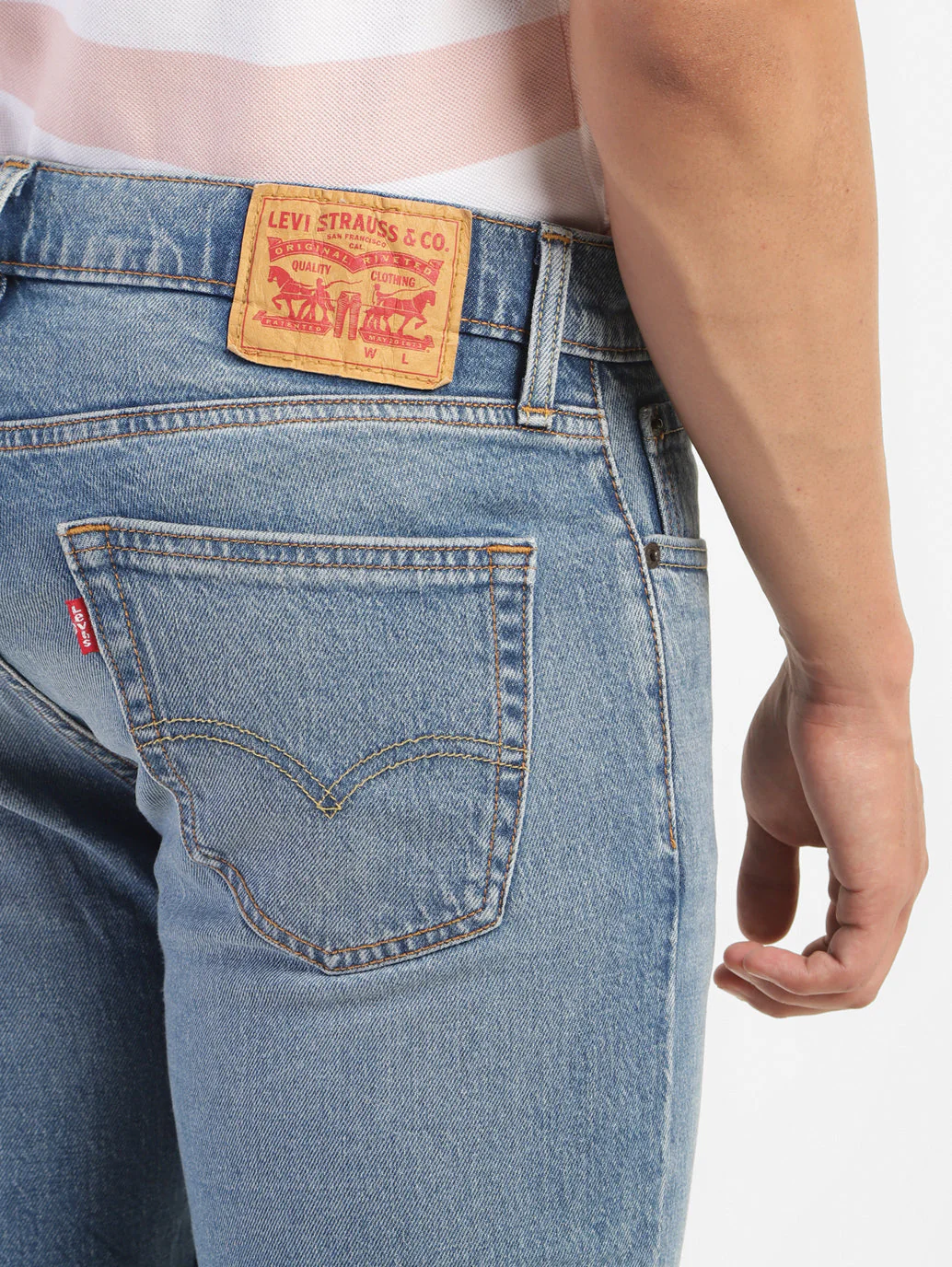 Men's 511 Blue Slim Fit Mid Rise Jeans - Image 8