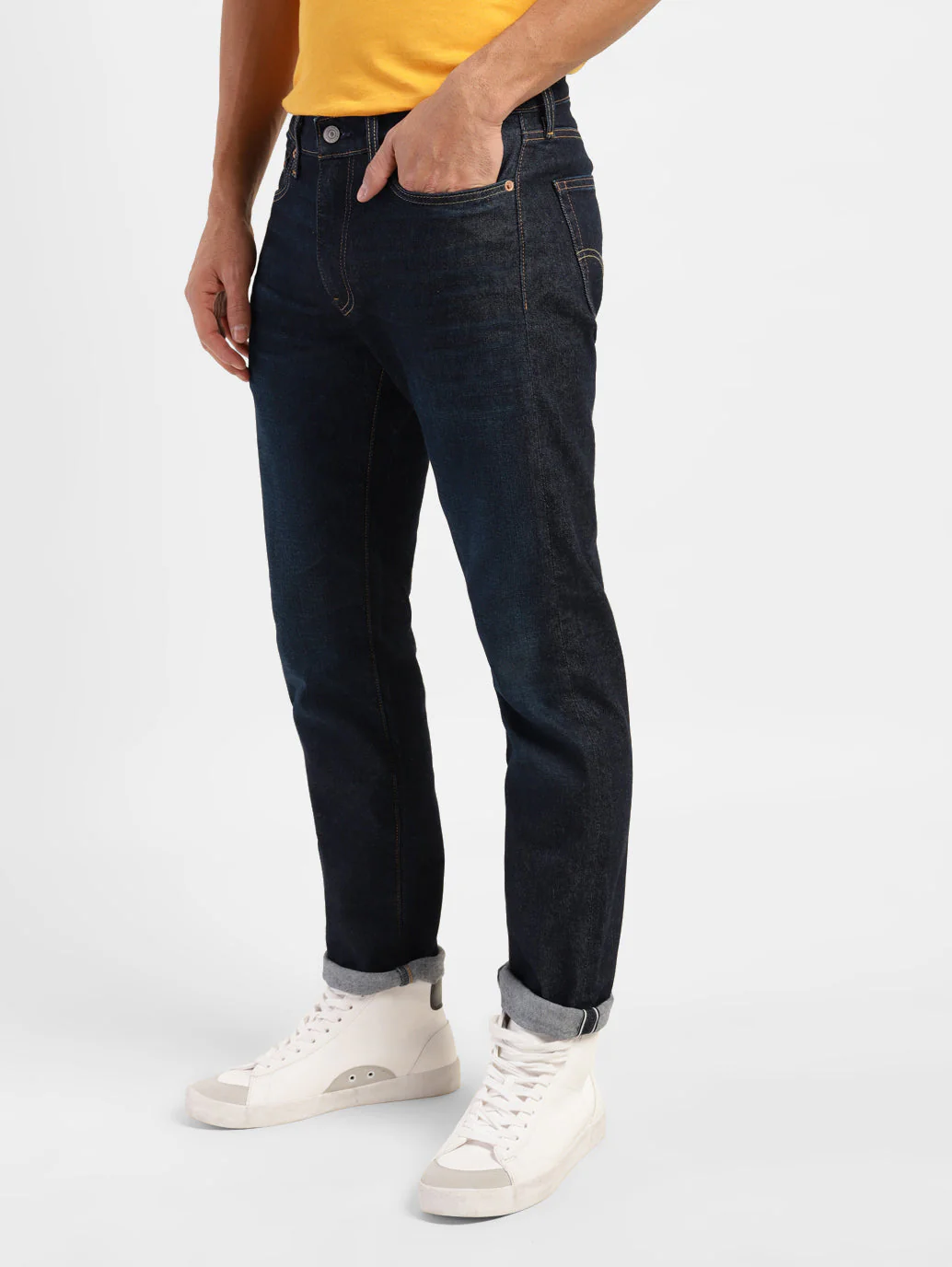 Men's 511 Blue Slim Fit Mid Rise Jeans - Image 5