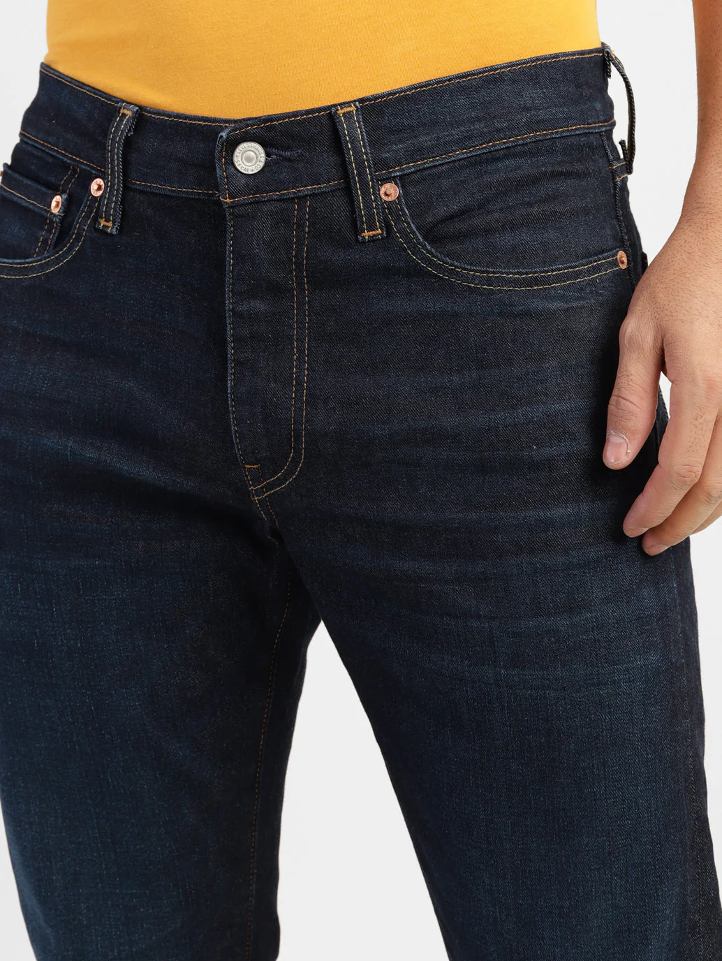 Men's 511 Blue Slim Fit Mid Rise Jeans - Image 6