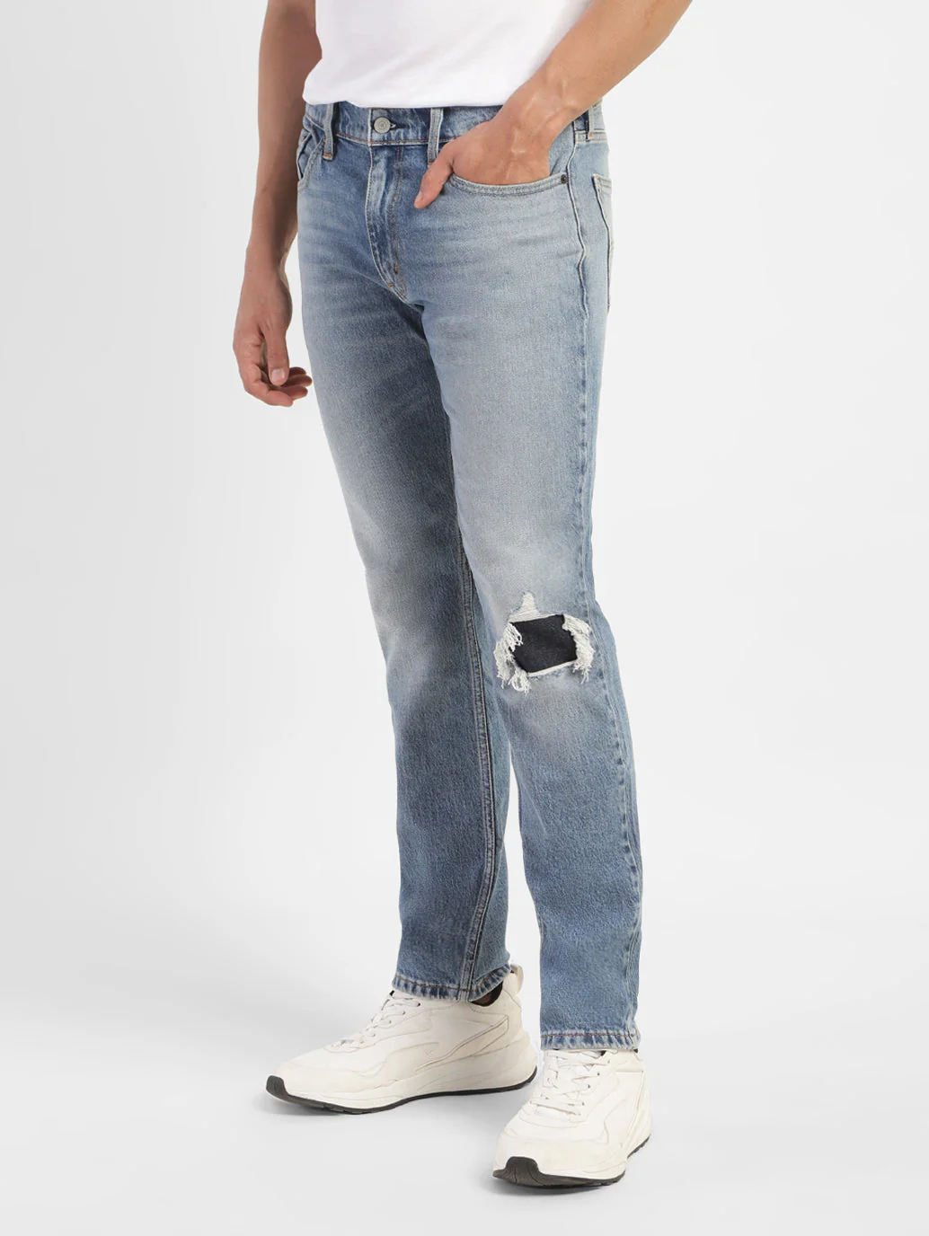 Men's 511 Blue Slim Fit Mid Rise Jeans - Image 5