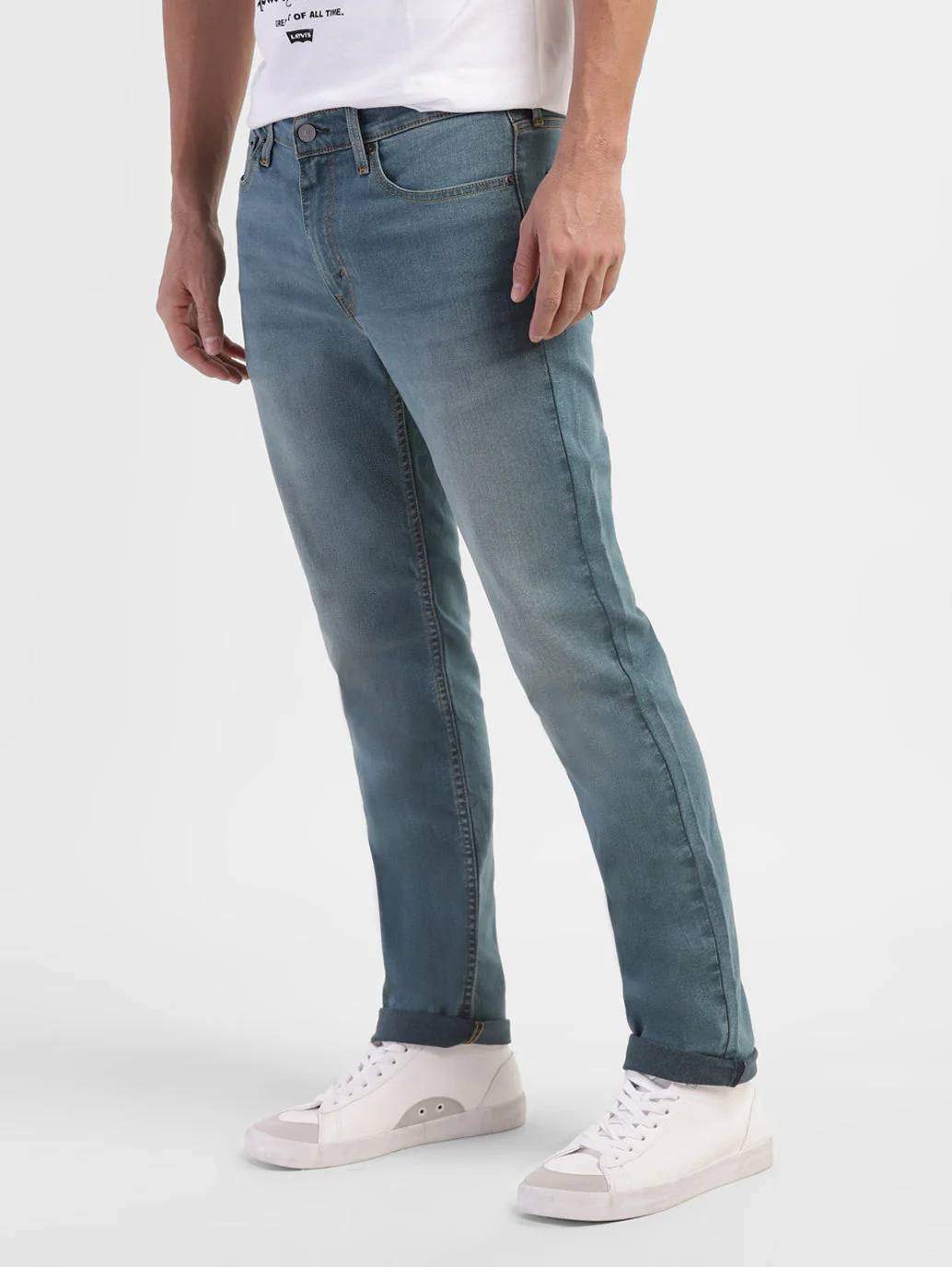 Men's 511 Blue Slim Fit Mid Rise Jeans - Image 5