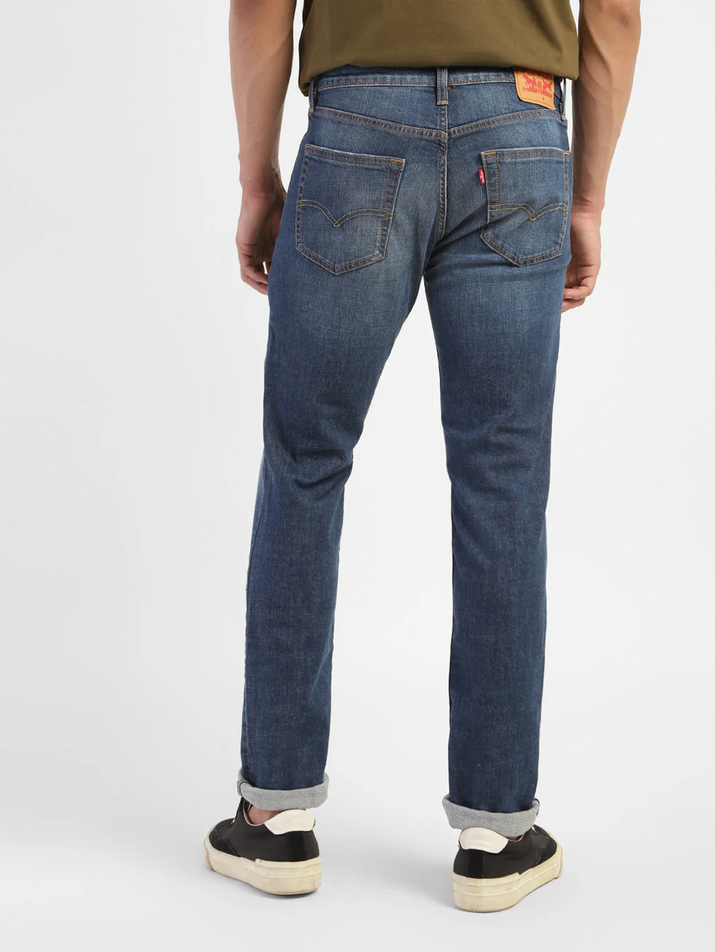 Men's 511 Blue Slim Fit Mid Rise Jeans - Image 3
