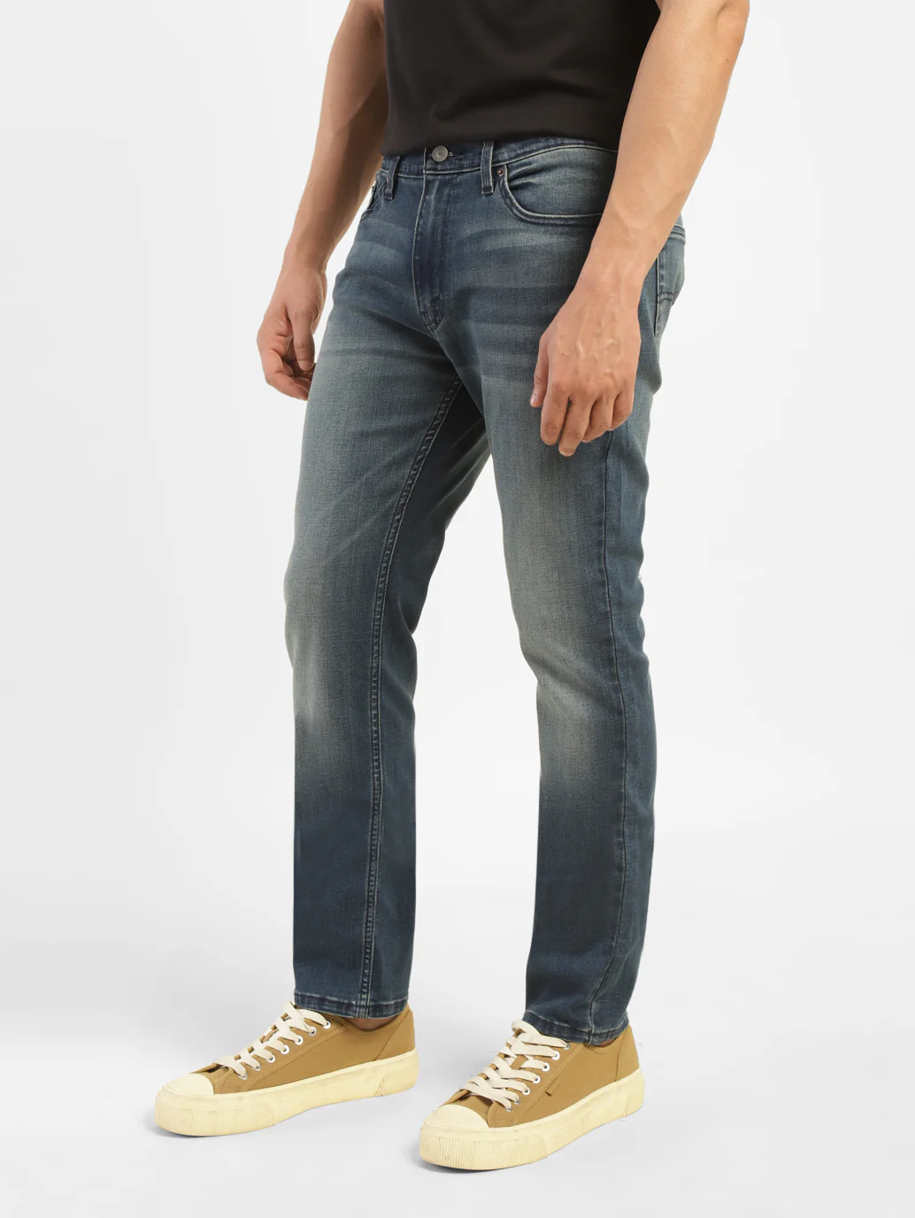 Men's 511 Blue Slim Fit Mid Rise Jeans - Image 5