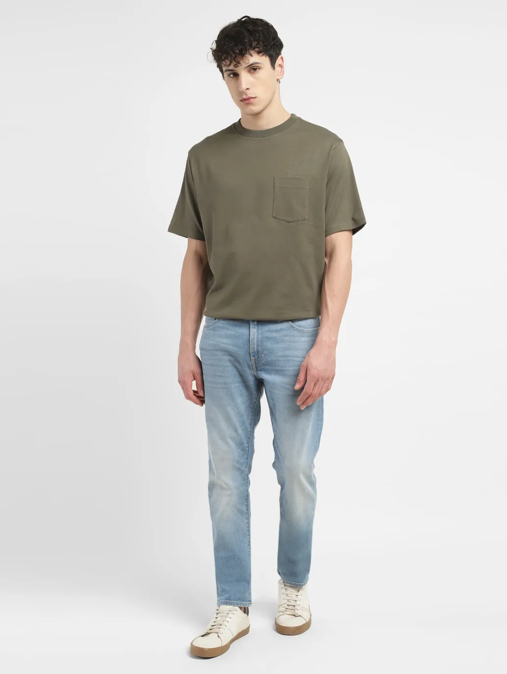 Men's 511 Blue Slim Fit Mid Rise Jeans - Image 8