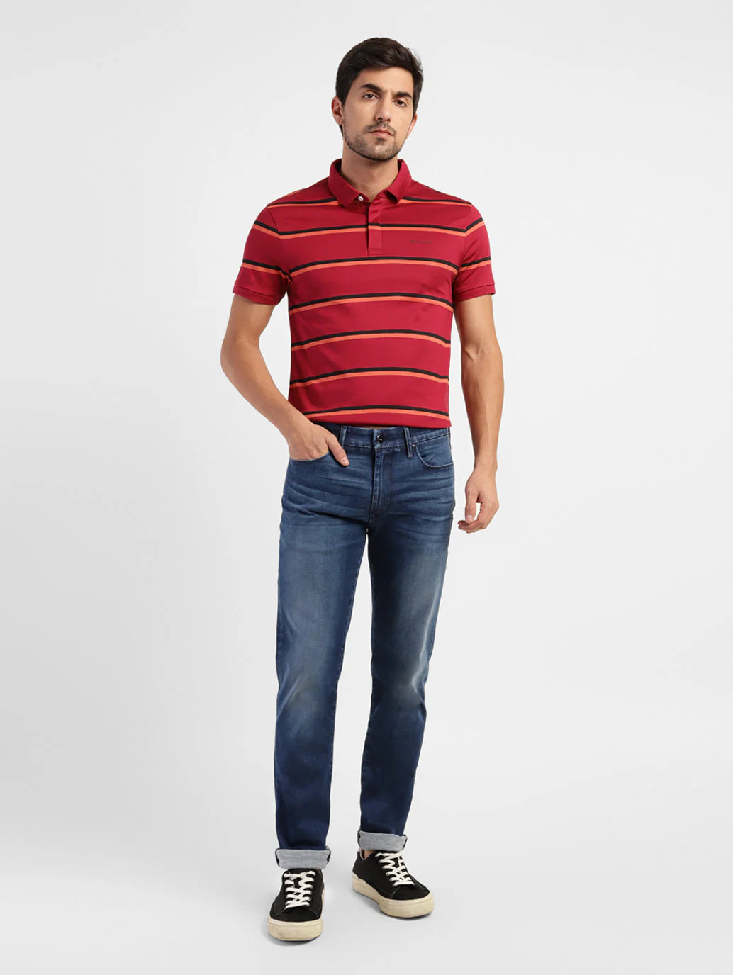 Men's Redloop 511 Blue Slim Fit Mid Rise Jeans - Image 7