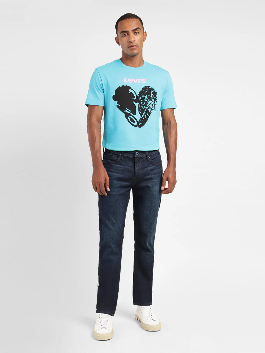 Men's 511 Blue Slim Fit Mid Rise Jeans - Image 6