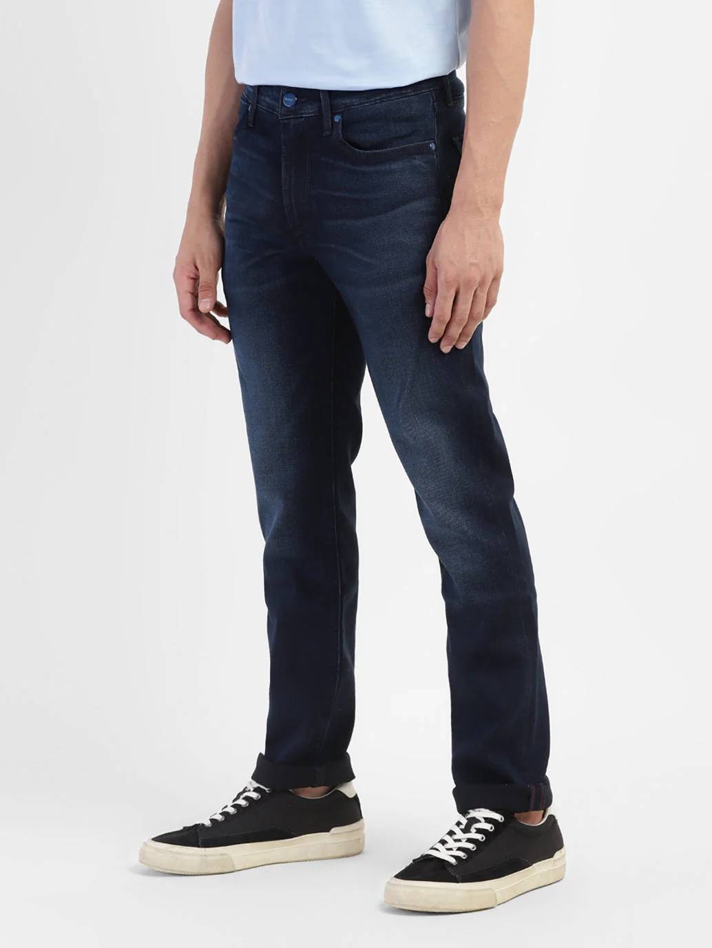 Men's Redloop 511 Blue Slim Fit Mid Rise Jeans - Image 5