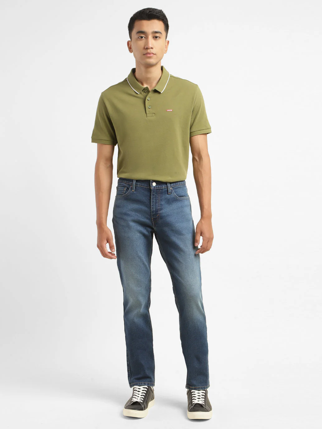 Men's 511 Blue Slim Fit Mid Rise Jeans - Image 8