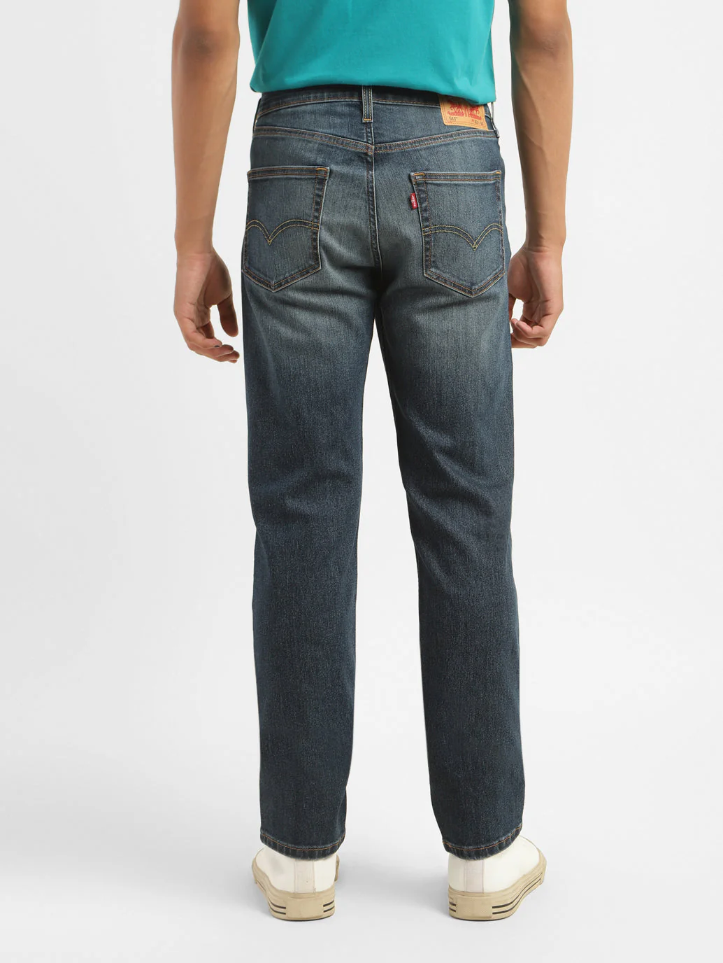 Men's 511 Blue Slim Fit Mid Rise Jeans - Image 3