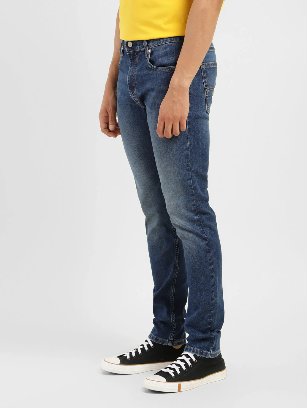 Men's 511 Blue Slim Fit Mid Rise Jeans - Image 5