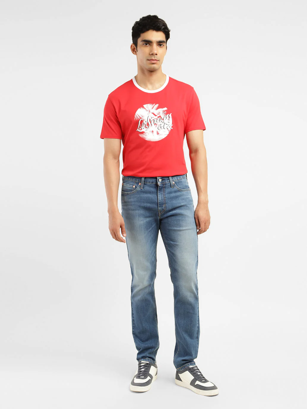 Men's 511 Indigo Slim Fit Mid Rise Jeans - Image 9