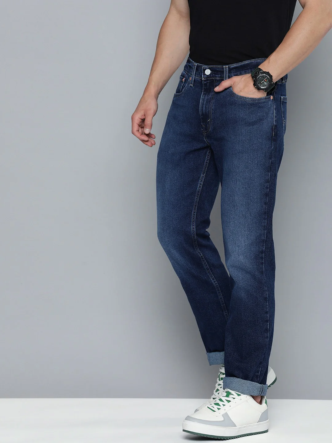 Men's 511 Blue Slim Fit Mid Rise Jeans - Image 2