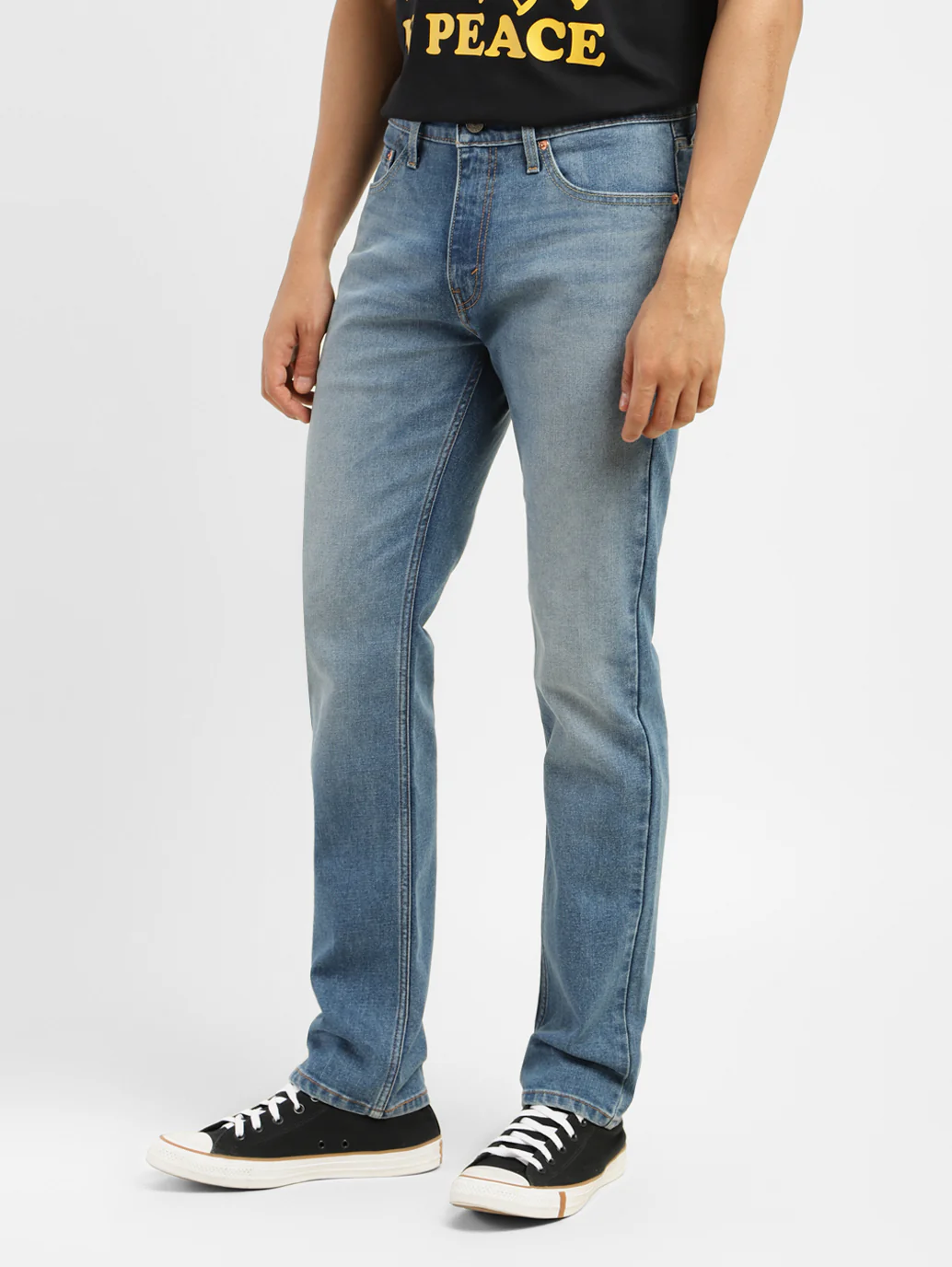Men's 511 Blue Slim Fit Mid Rise Jeans - Image 3