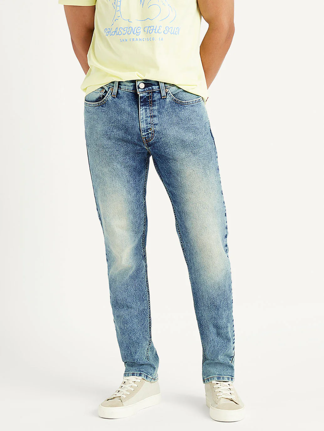 Men's 511 Blue Slim Fit Mid Rise Jeans - Image 6