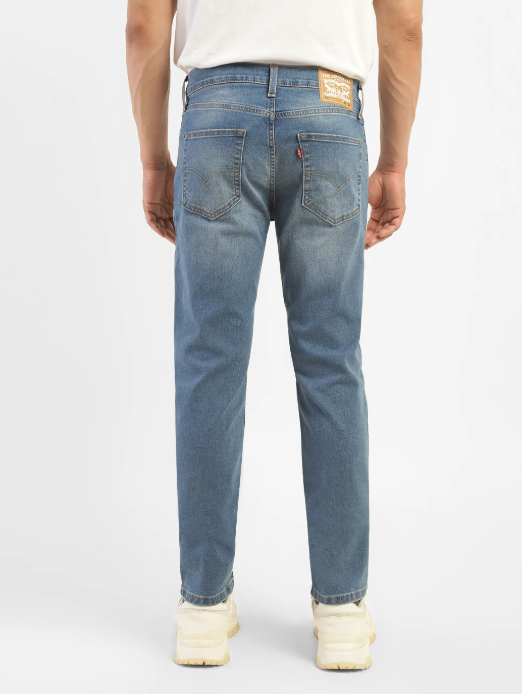 Men's 511 Blue Slim Fit Mid Rise Jeans - Image 2