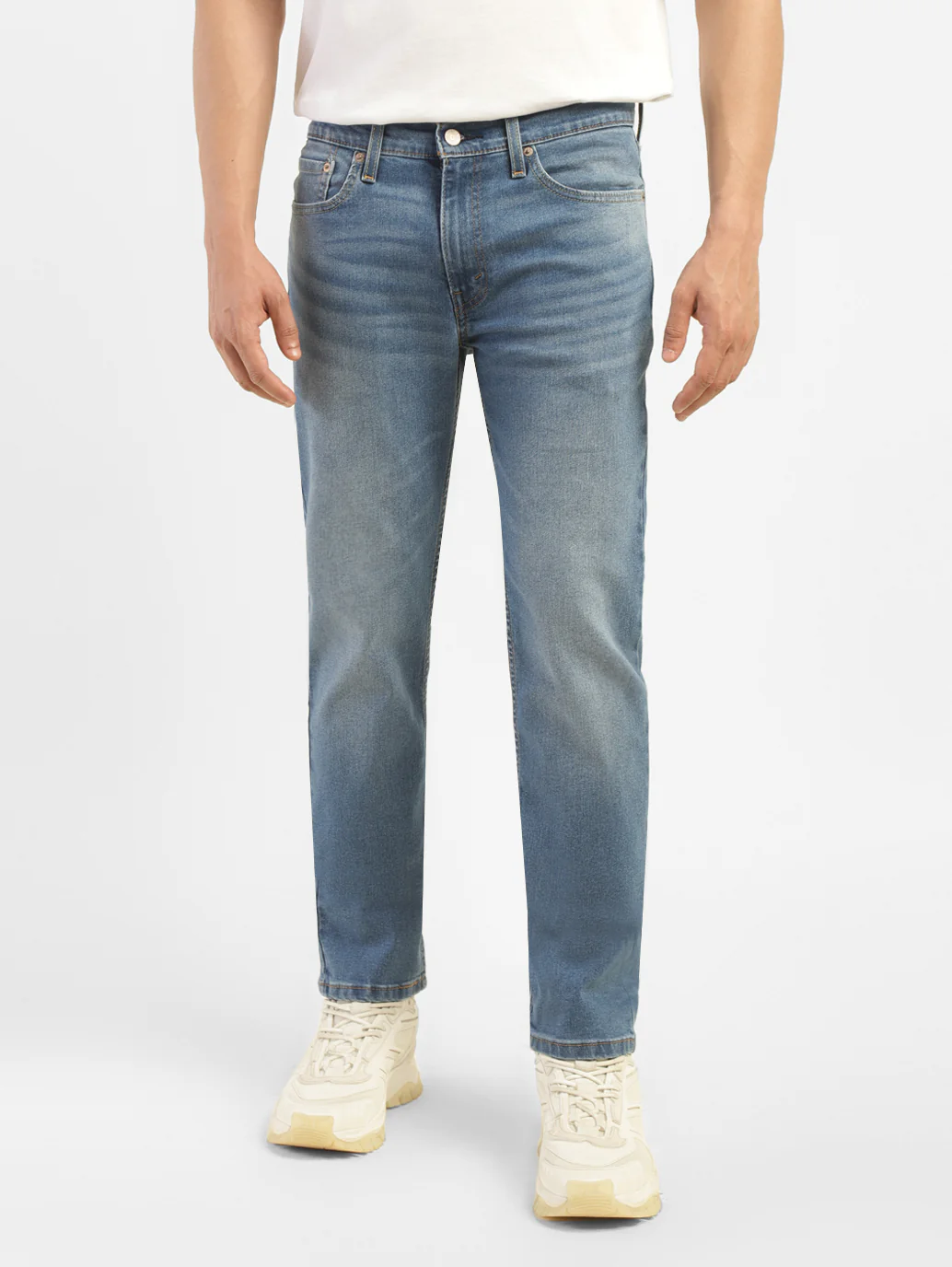 Men's 511 Blue Slim Fit Mid Rise Jeans - Image 8