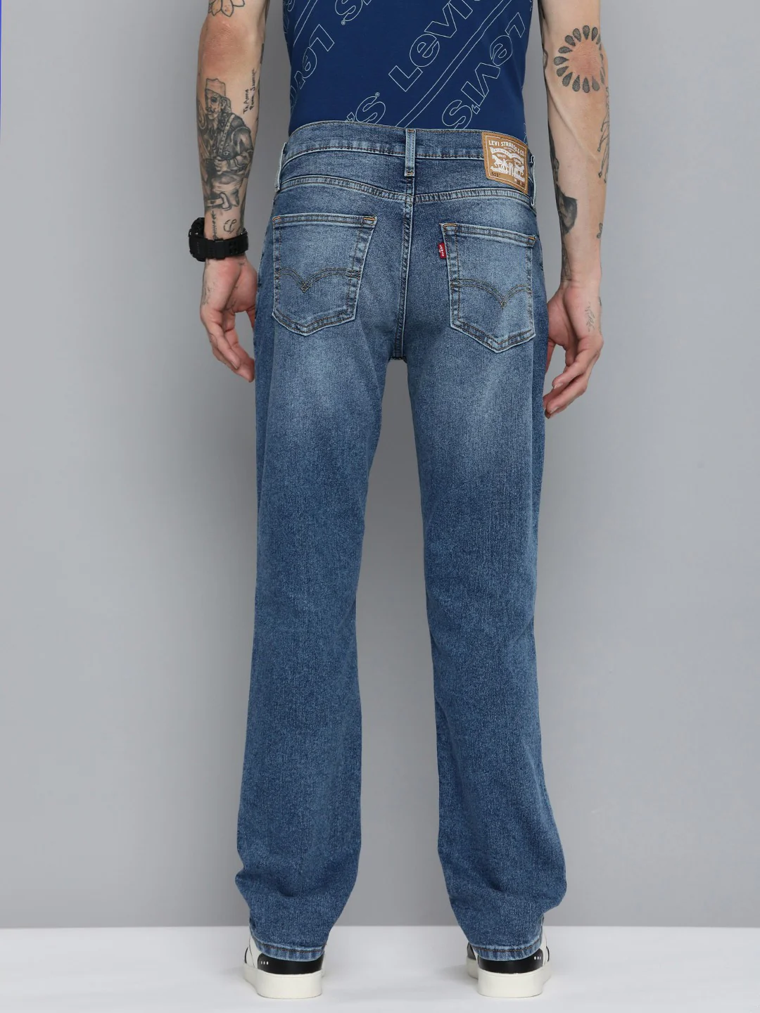 Men's 511 Blue Slim Fit Mid Rise Jeans - Image 2
