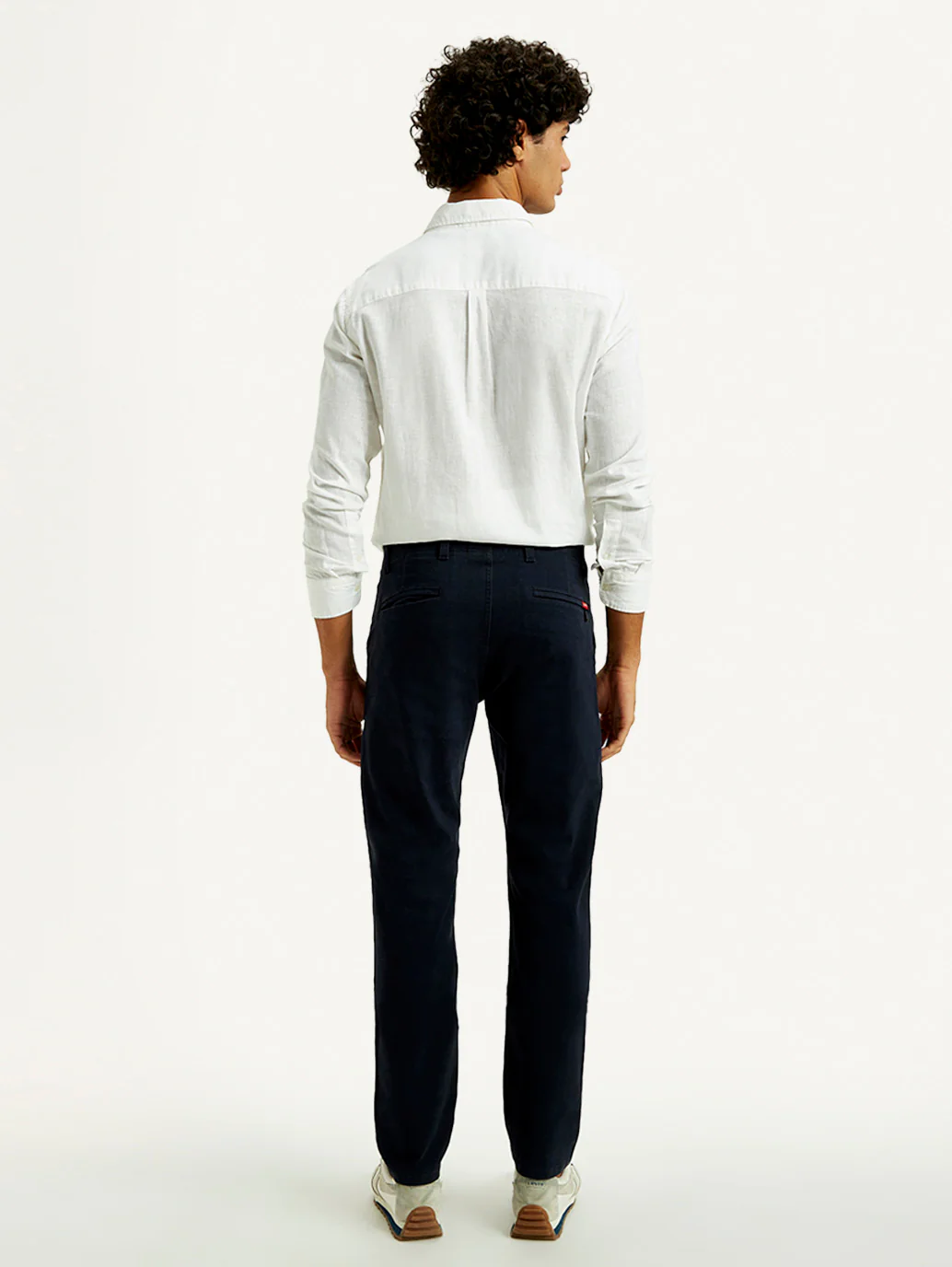 Men's 511 Navy Blue Slim Fit Mid Rise Chinos - Image 3