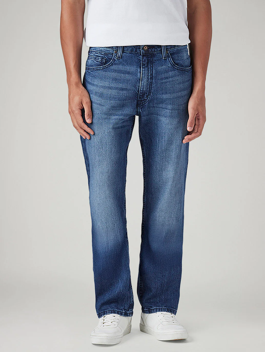 Men's 511 Blue Slim Fit Mid Rise Jeans - Image 3