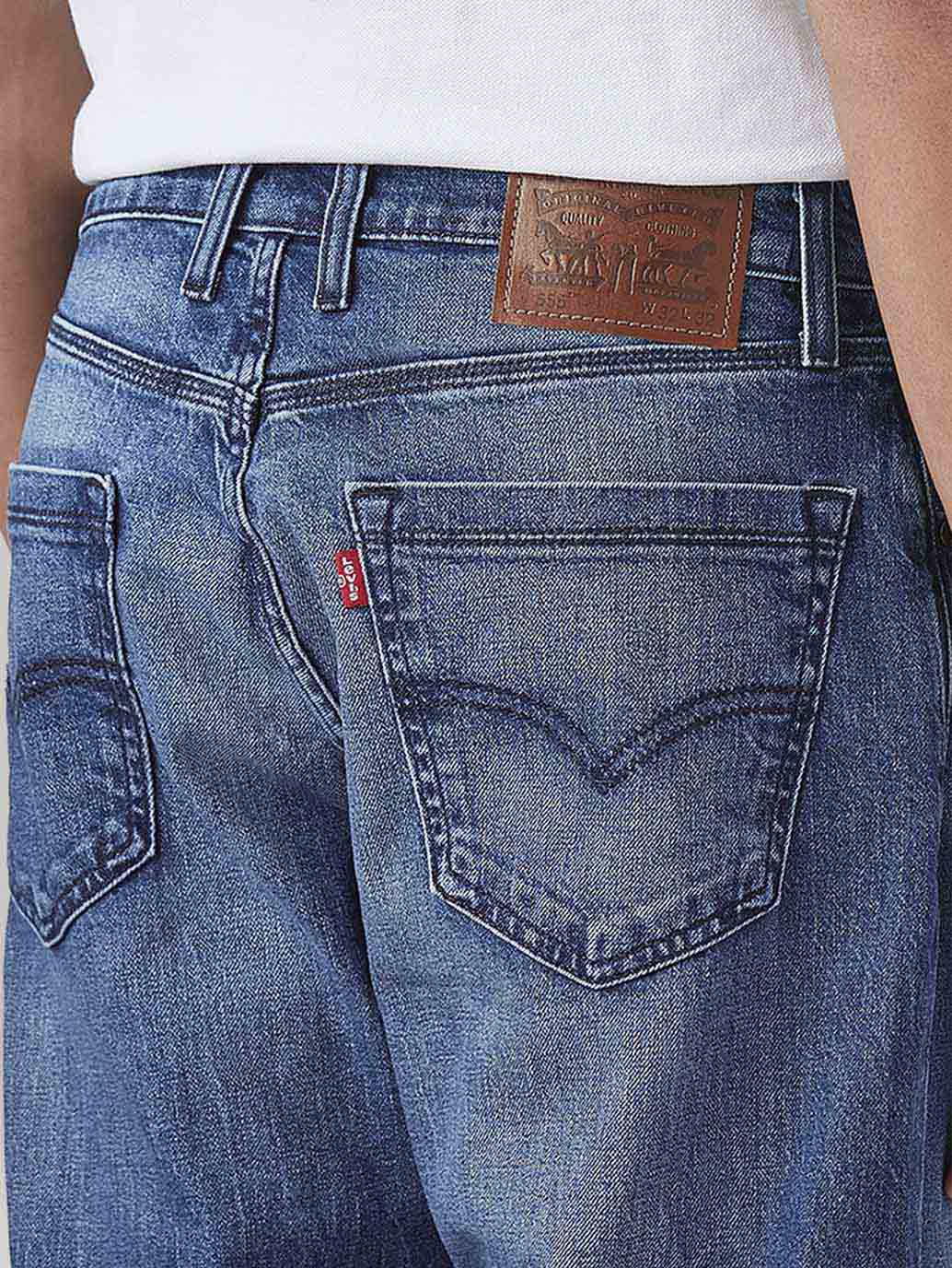 Men's 511 Blue Slim Fit Mid Rise Jeans - Image 5