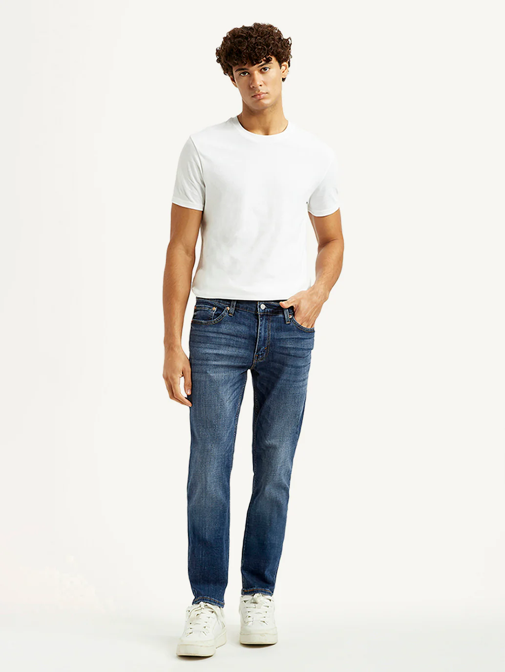 Men's 511 Blue Slim Fit Mid Rise Jeans - Image 2