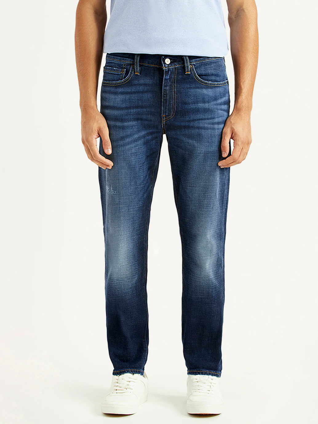 Men's 511 Blue Slim Fit Mid Rise Selvedge Jeans - Image 2