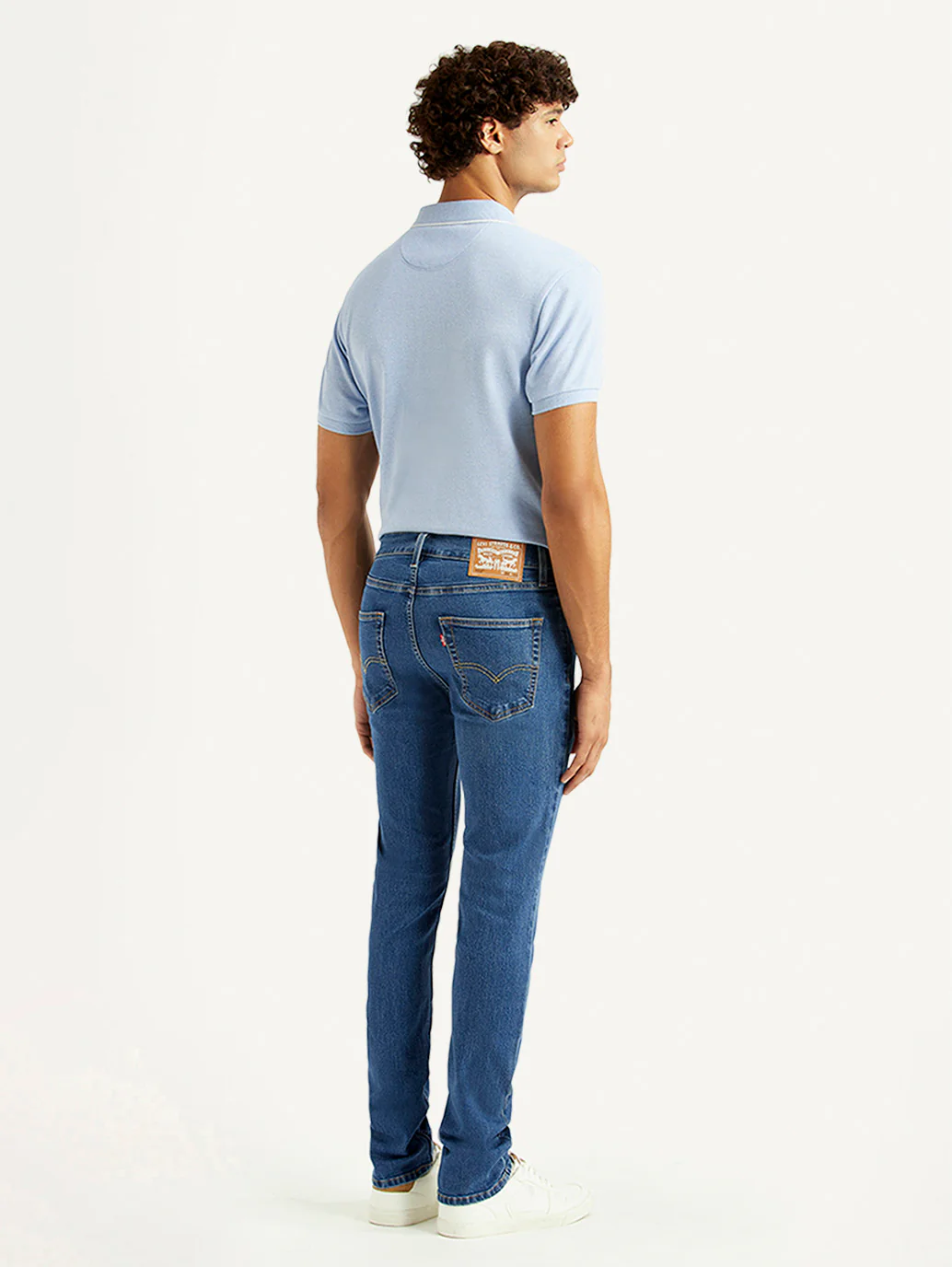 Men's 511 Blue Slim Fit Mid Rise Jeans - Image 3