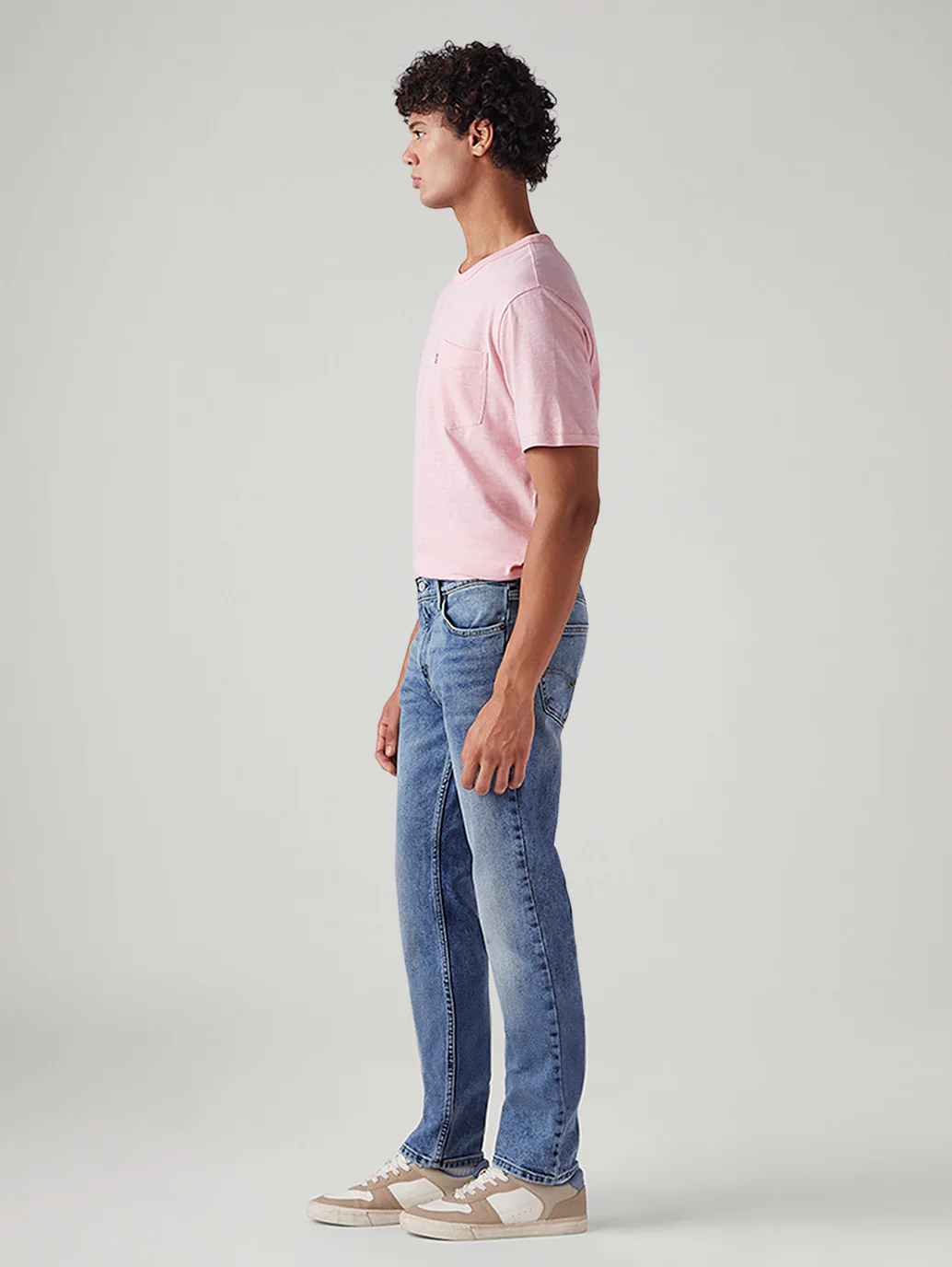 Men's 511 Blue Slim Fit Mid Rise Jeans - Image 6