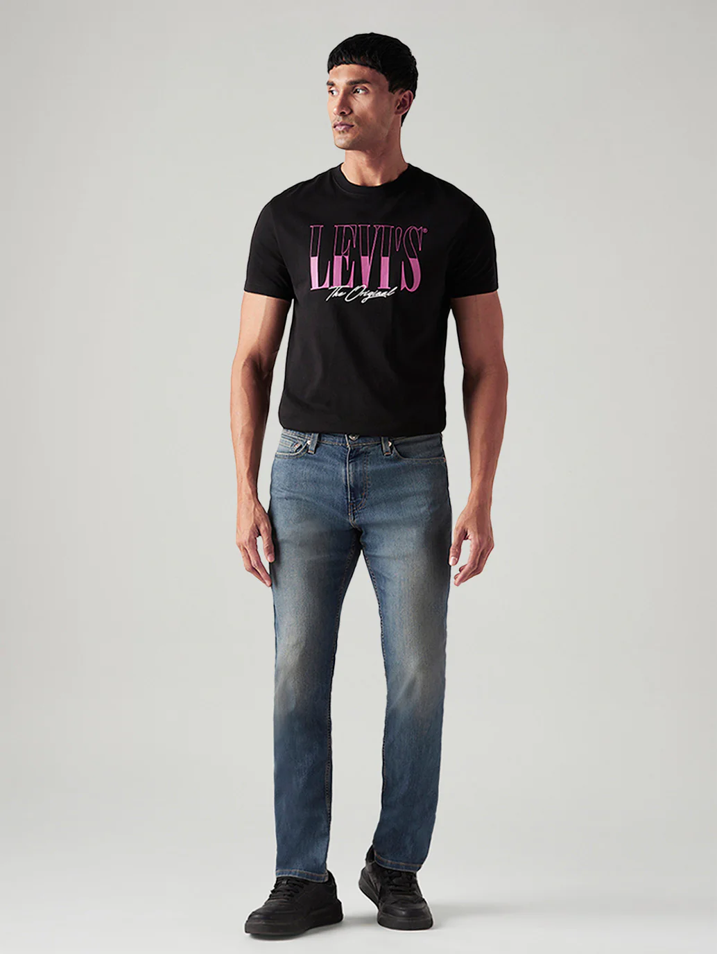 Men's 511 Med Indigo Slim Fit Mid Rise Tinted Jeans - Image 2