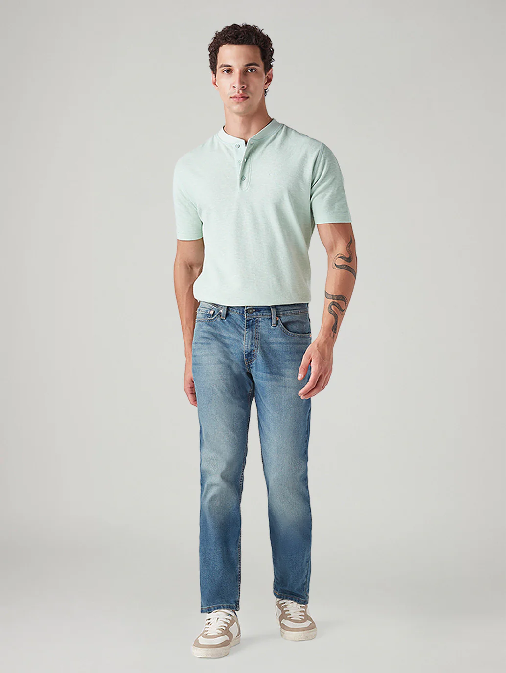 Men's 511 Med Indigo Slim Fit Mid Rise Jeans - Image 2
