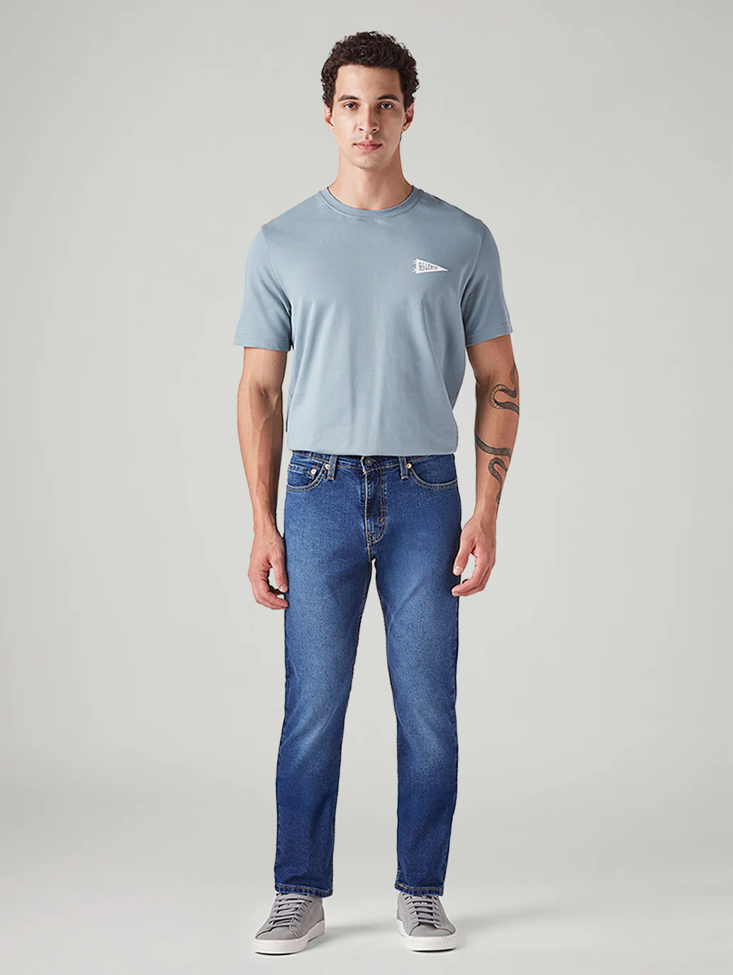 Men's 511 Dark Indigo Slim Fit Mid Rise Jeans - Image 2