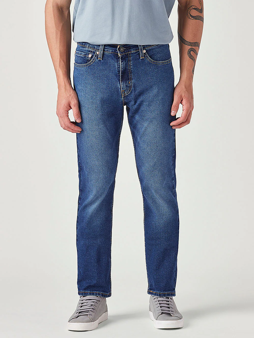 Men's 511 Dark Indigo Slim Fit Mid Rise Jeans - Image 3