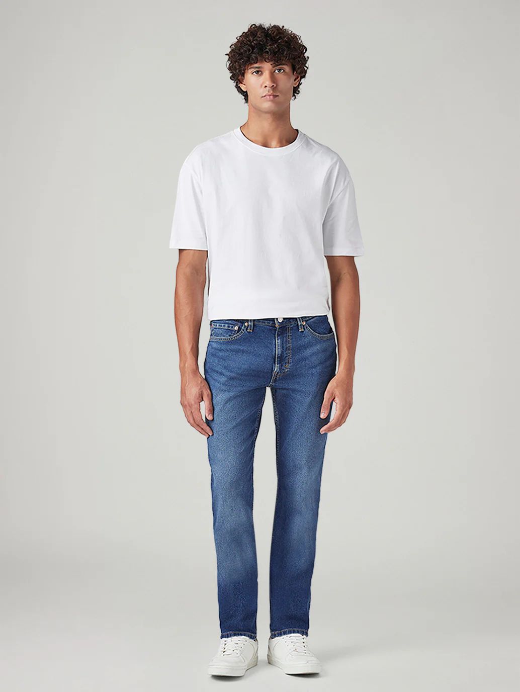 Men's 511 Blue Slim Fit Mid Rise Tinted Jeans - Image 2