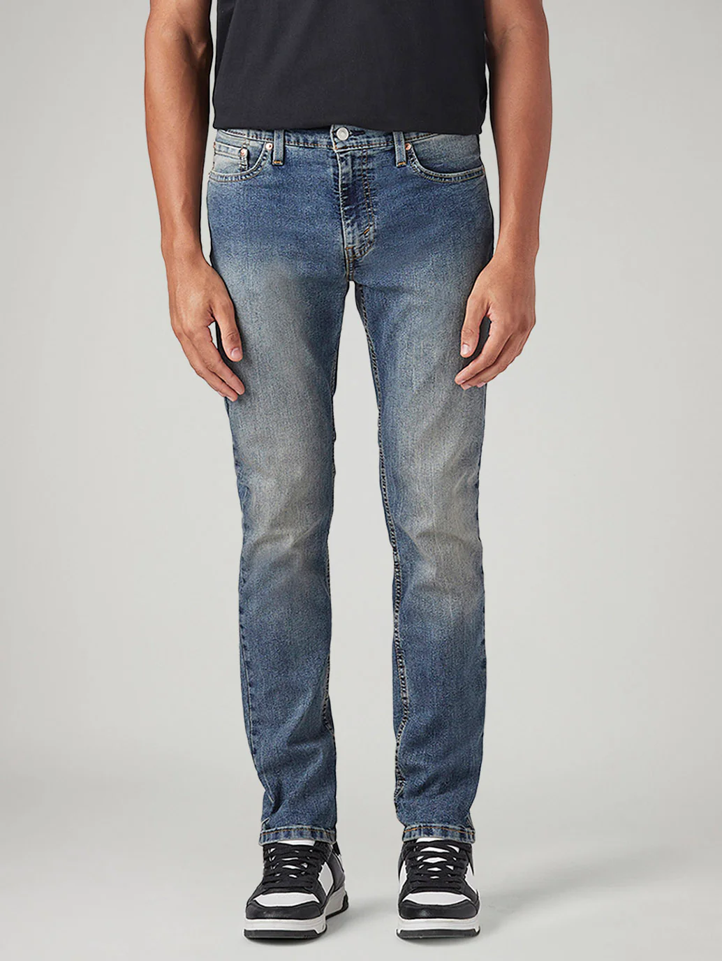 Men's 511 Blue Slim Fit Mid Rise Tinted Jeans - Image 3