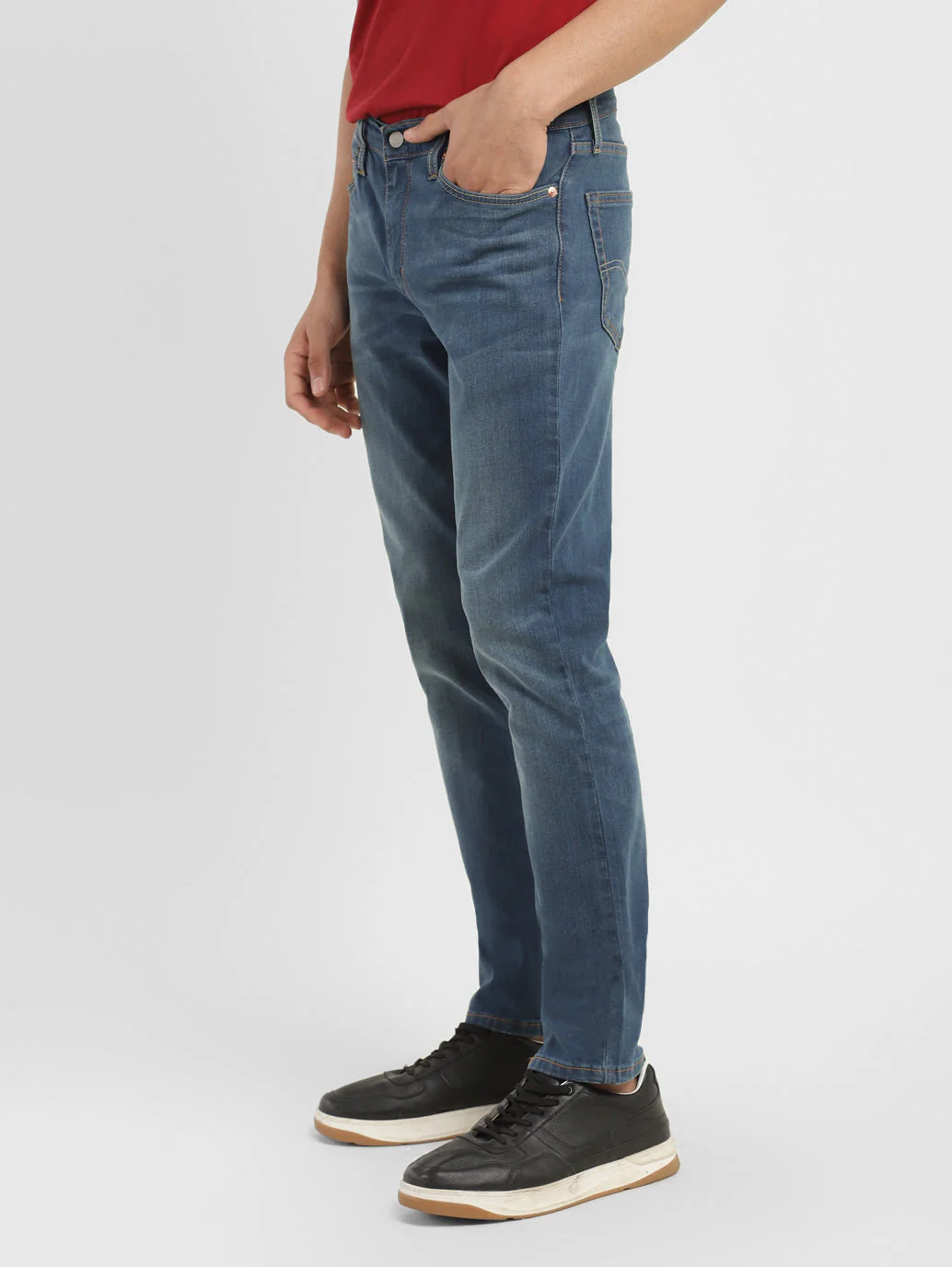 Men's 511 Blue Slim Fit Mid Rise Jeans - Image 5