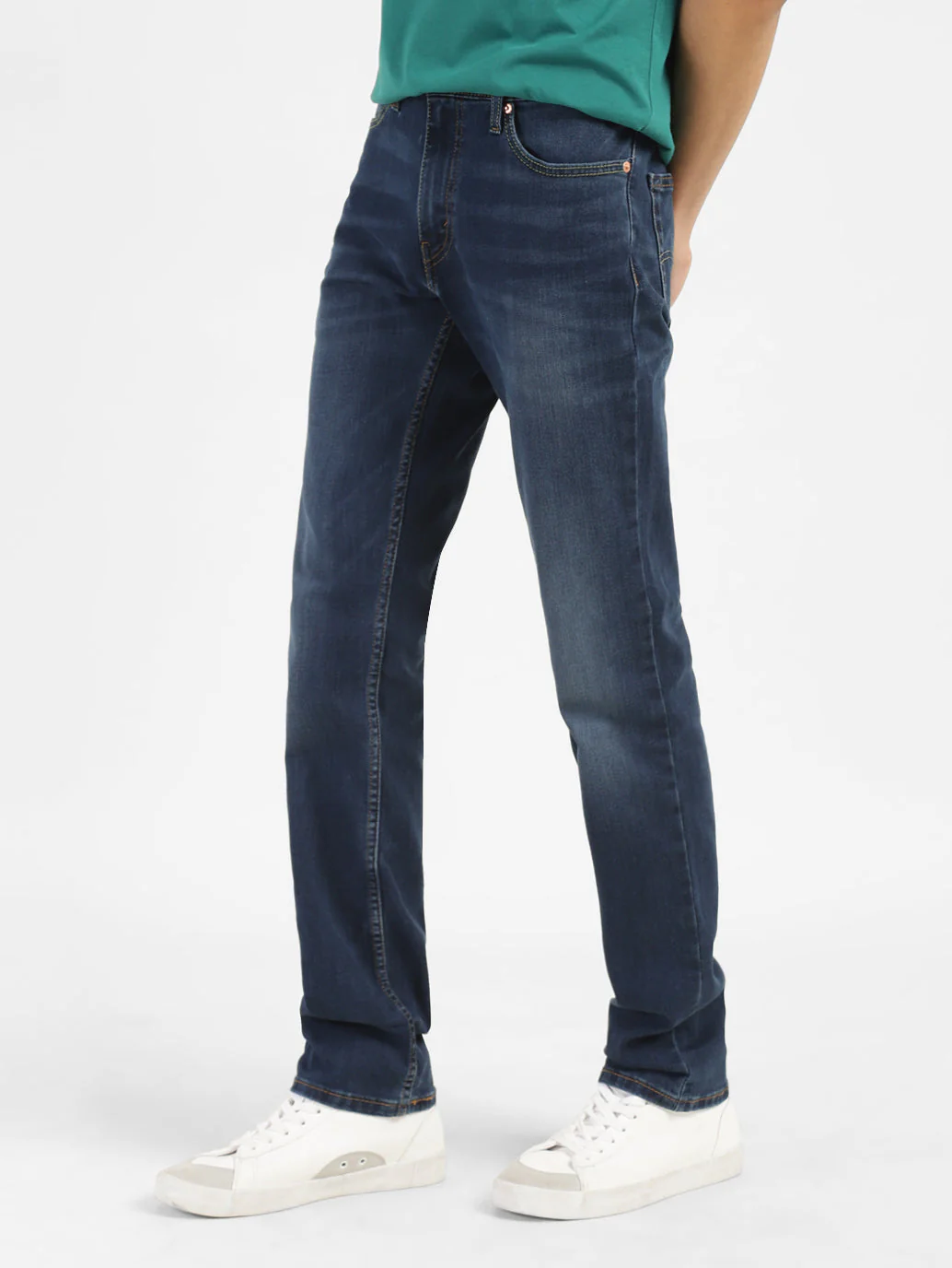 Men's 511 Blue Slim Fit Mid Rise Jeans - Image 5