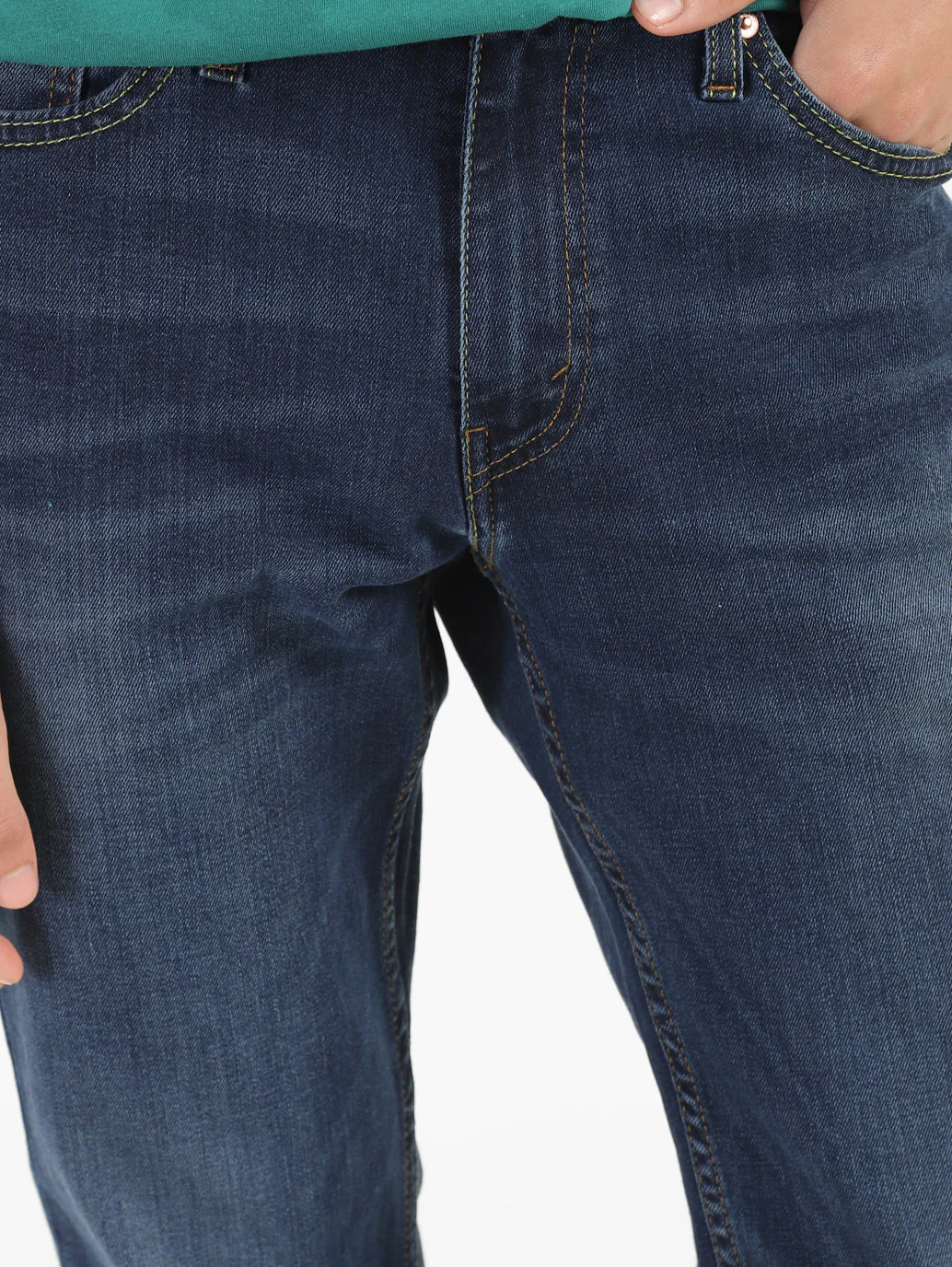 Men's 511 Blue Slim Fit Mid Rise Jeans - Image 7