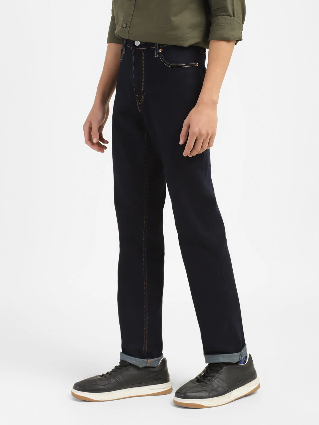 Men's 511 Blue Slim Fit Mid Rise Jeans - Image 5