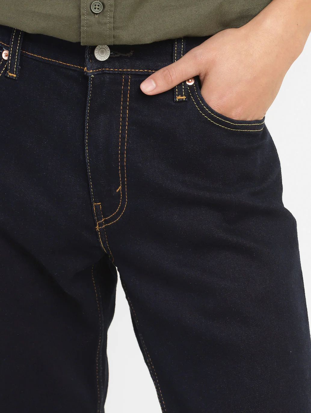 Men's 511 Blue Slim Fit Mid Rise Jeans - Image 7